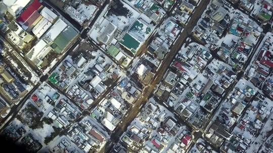 原创 日本北海道函馆城市街道风光航拍鸟瞰