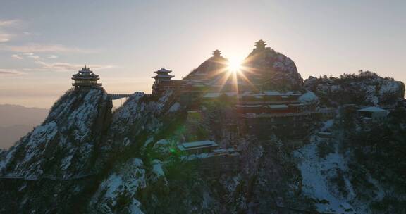 航拍河南洛阳老君山风景区宣传片