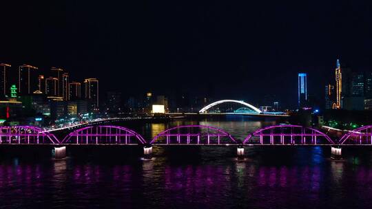 兰州 中山桥 夜景