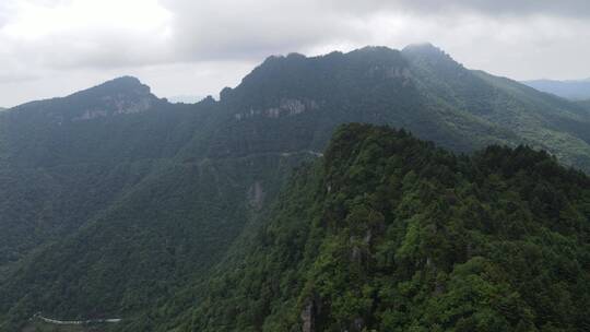 航拍湖北神农架天燕景区4A景区