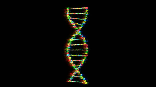 4K高科技线条DNA双螺旋舞台背景