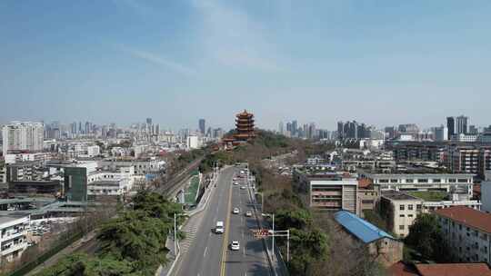 【4K】武汉城市地标黄鹤楼航拍宣传片素材