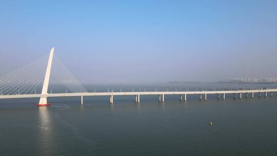 深圳湾大桥 大桥 跨境大桥 跨海大桥视频素材模板下载