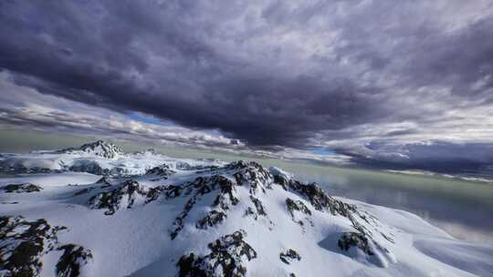 雪山自然风光全景
