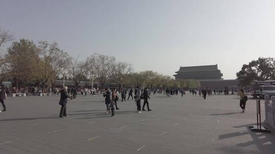 北京紫禁城游玩故宫博物院旅行4K实拍