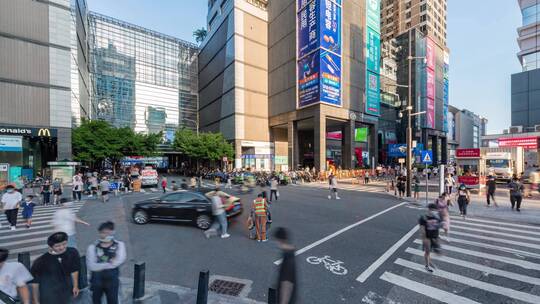 【正版素材】深圳福田华强北主街道