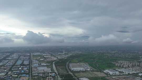 上海金山区航拍空镜