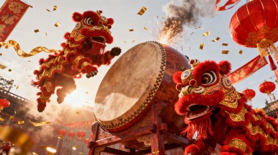 4K高帧率舞龙舞狮合集