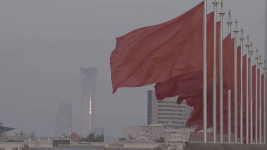 祝福祖国 大气北京素材 天安门红旗