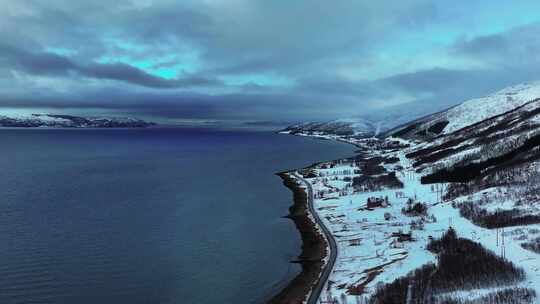 4K航拍挪威特罗姆瑟无限风光美景