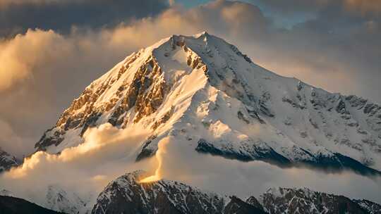 雪山登山者