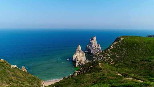 葡萄牙辛特拉普拉亚达乌尔萨海滩风景