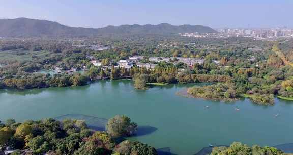 中国杭州西湖秋日美景