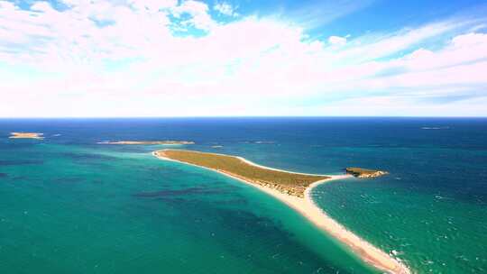 海岛海岸航拍