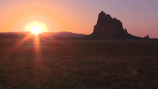 沙漠日落美景视频素材模板下载