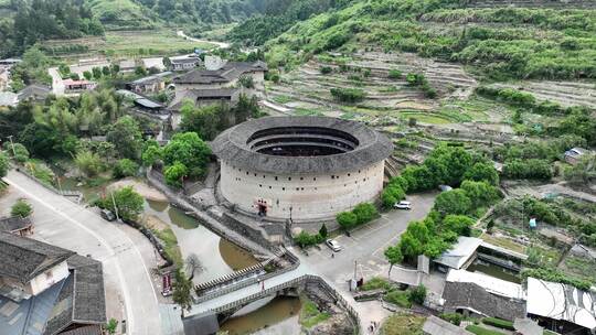 福建土楼(南靖)景区云水谣景区航拍