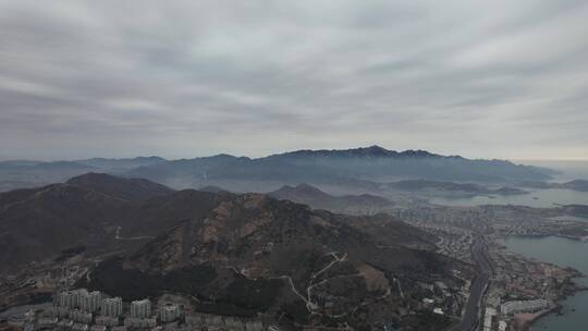 青岛市崂山区石老人风景航拍