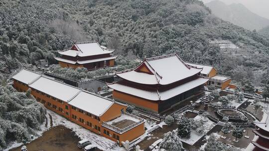 金华山双龙景区 雪景