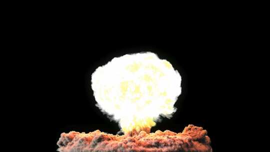 原子弹核弹炸弹爆炸视频素材模板下载