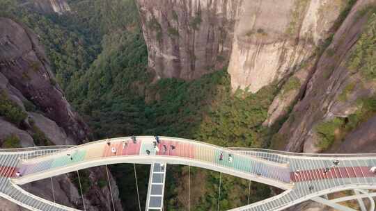 航拍神仙居景区