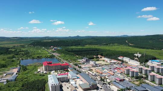 航拍承德塞罕坝景区