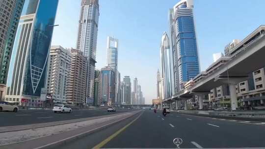 迪拜的高速公路