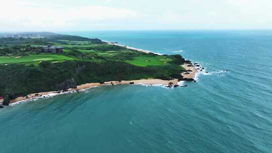 4K 海边海岸线航拍俯瞰气势磅礴