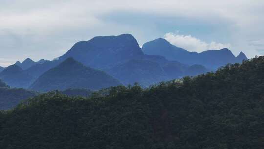 航拍中国福建武夷山美丽风景