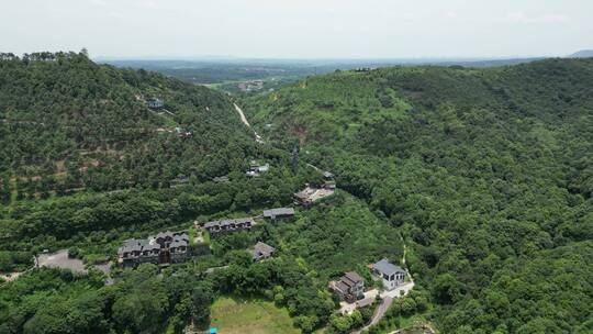 旅游景区湖南常德彭山4A景区航拍