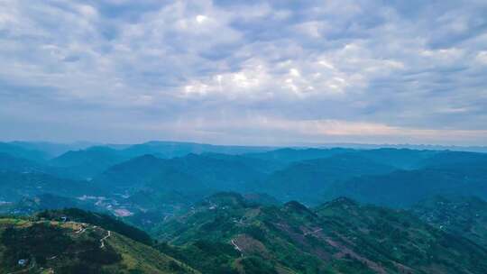 航拍中国山水自然风景视频素材模板下载
