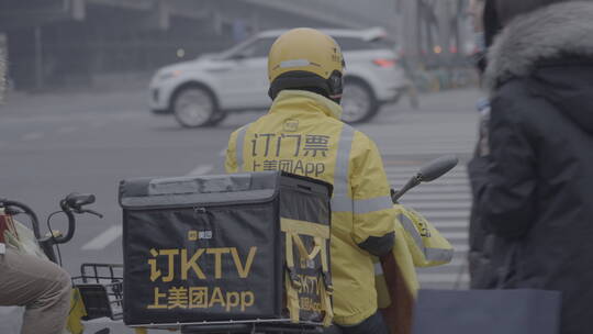 清晨城市打工人 清晨城市空镜