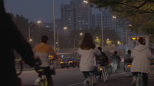 城市夜景 街道夜景