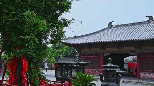 天津蓟县独乐寺观音阁寺庙木构古建筑泥塑