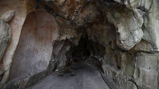 杭州西湖景区烟霞洞塑像