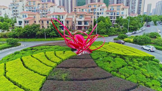 航拍漳州港卡达凯斯海岸线美景