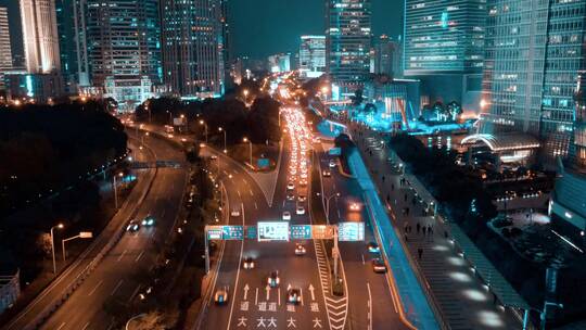 上海世纪大道延时摄影视频素材模板下载