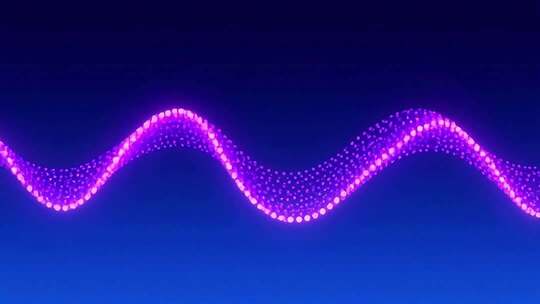 紫色粒子光效波浪背景素材