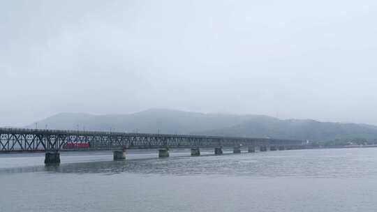 【合集】雨天杭州钱塘江大桥风景