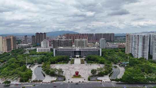 广西柳州市政府航拍