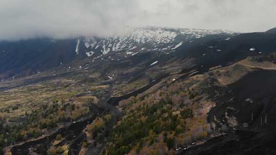 埃特纳火山，西西里岛，景观，意大利