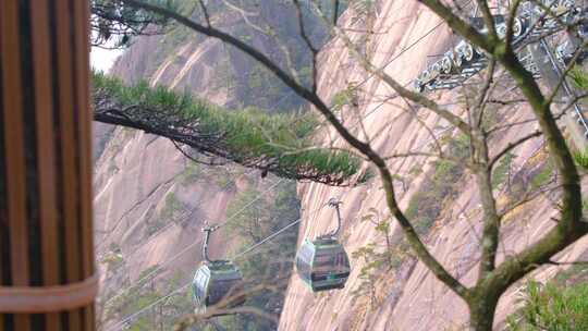 安徽黄山旅游景区游客人流视频素材