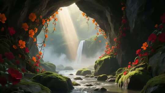 奇幻森林瀑布秘境合集