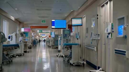 医院走廊医疗设备场景