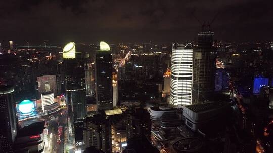 徐家汇夜景空镜