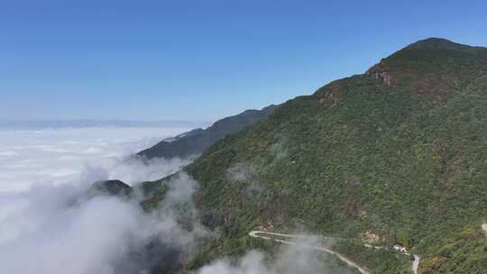 陕西安康云海梯田风光