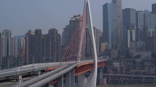 重庆千厮门大桥朝天门来福士4K超清实拍视频