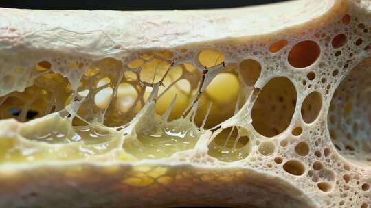 微距特写蜂巢结构