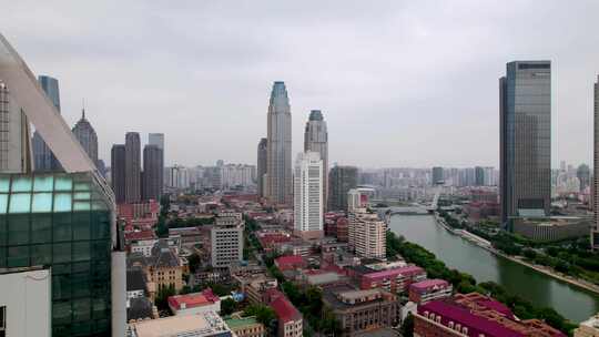 天津和平区居民楼航拍