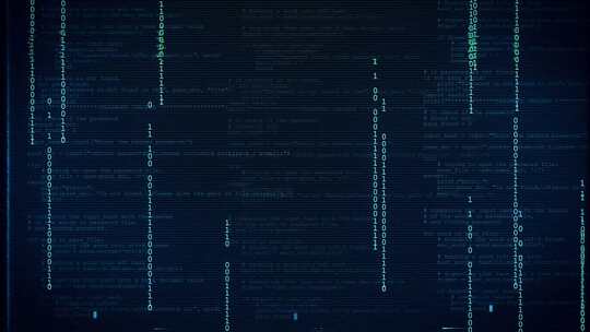 计算机黑客代码和程序高科技未来背景FHD