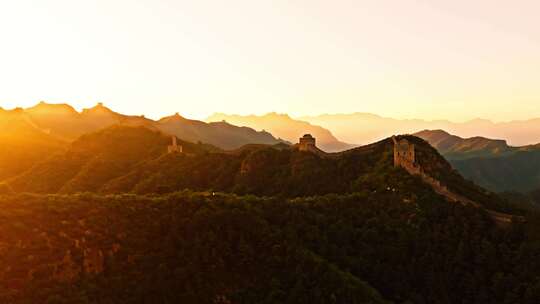 中国万里长城日出